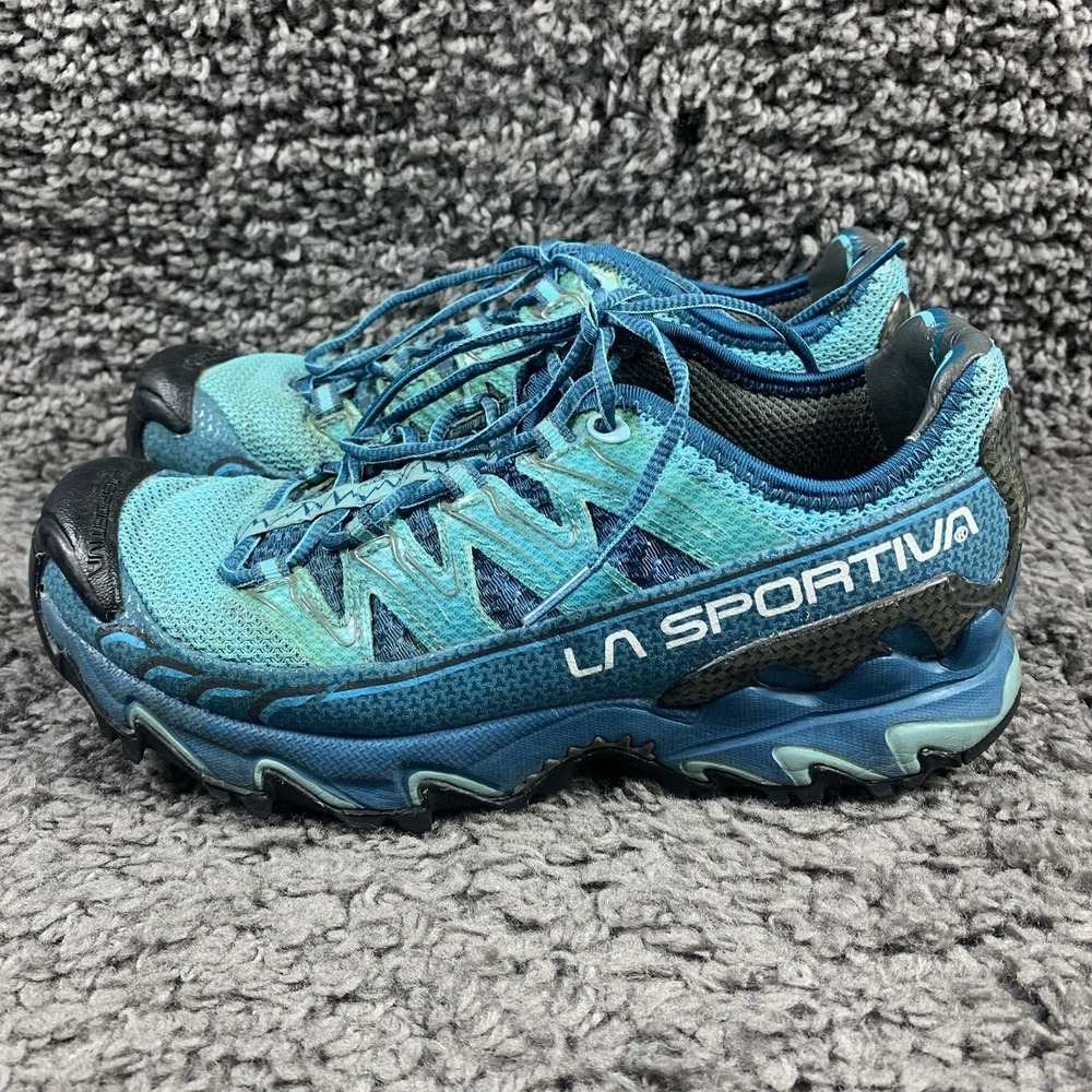 La Sportiva Women's Ultra Raptor II Running Shoe, Ink/Topaz Size 7.5
